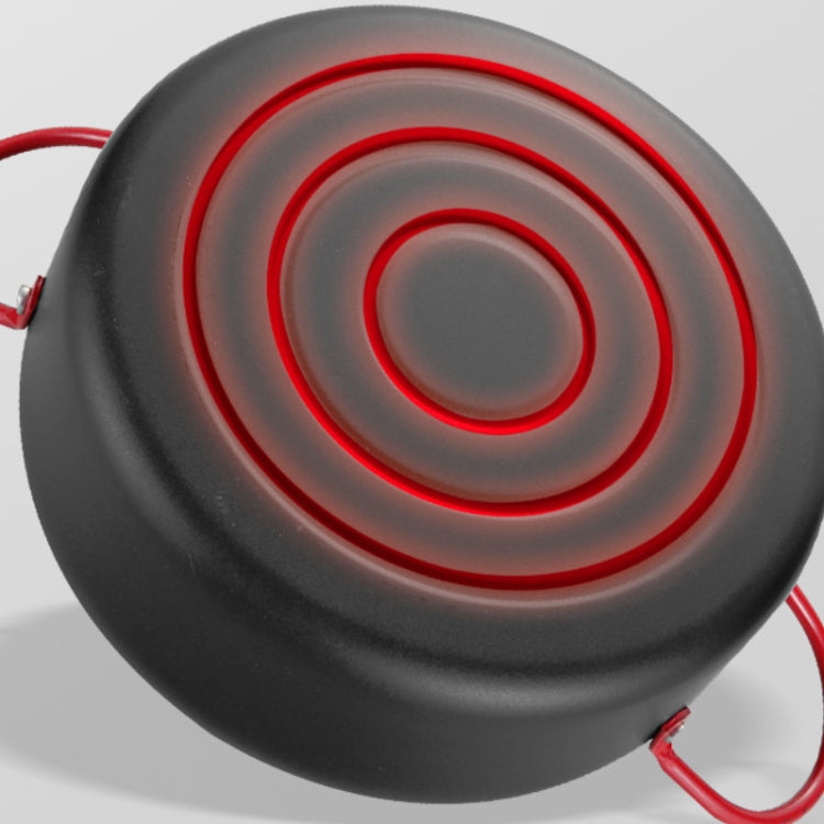 Tempura Hot Pot Household Fryer Pot Non-Stick Pan With Filter Holder, Specification:20cm without Clip by bashfashion