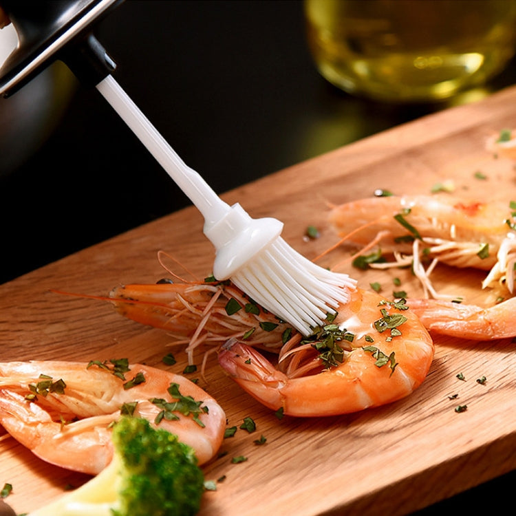 3 PCS Macaron Ribbon Moisture-Proof Lid Spoon One Seasoning Jar Glass Seasoning Bottle with Label, Style:Brush Oil Bottle(Green) by bashfashion