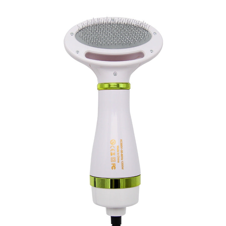 Pet Hair Dryer Cat & Dog Cleaning Electric Comb, Specification:UK Plug(Green) by bashfashion