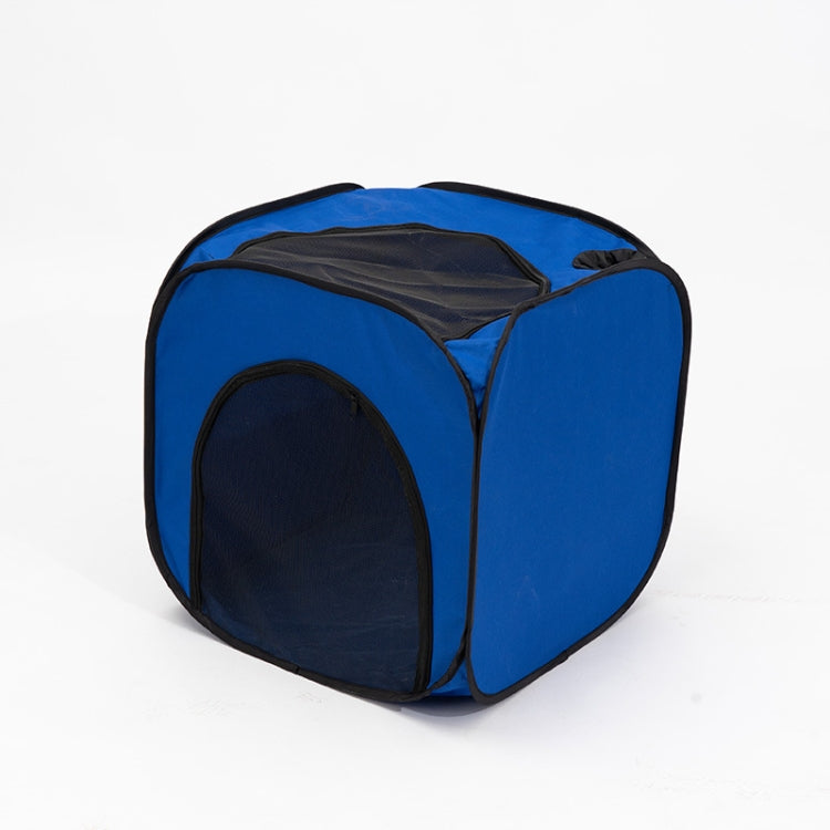 Pet Hair Drying Box Foldable Pet Dry Room Pet Hair Dryer Cage(Royal Blue) by bashfashion