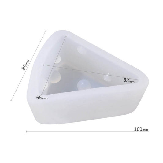 DIY Brushed Cheese Cake Handmade Soap Scented Candle Silicone Mold, Specification: Medium Cheese by bashfashion