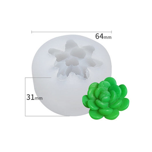 SX-ZW-136 Fleshy Three-Dimensional Candle Silicone Mold DIY Handmade Soap Aromatherapy Epoxy Mold by bashfashion