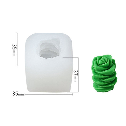 SX-ZW-141 Fleshy Three-Dimensional Candle Silicone Mold DIY Handmade Soap Aromatherapy Epoxy Mold by bashfashion