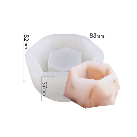 SX-ZW-188 Fleshy Three-Dimensional Candle Silicone Mold DIY Handmade Soap Aromatherapy Epoxy Mold by bashfashion