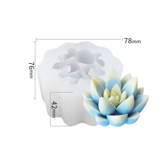 SX-ZW-196 Fleshy Three-Dimensional Candle Silicone Mold DIY Handmade Soap Aromatherapy Epoxy Mold by bashfashion