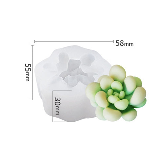 SX-ZW-199 Fleshy Three-Dimensional Candle Silicone Mold DIY Handmade Soap Aromatherapy Epoxy Mold by bashfashion