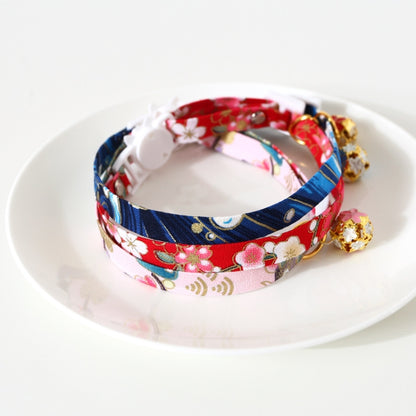 Adjustable Pet Flower Hollow Bell Collar Cat Dog Collar Accessories, Specification: S 17-32cm(Red) by bashfashion
