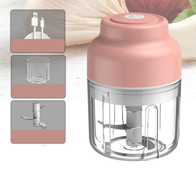 Wireless USB Charging Garlic Machine Baby Food Supplement Machine, Style:250ml Twisted Meat(Pink) by bashfashion