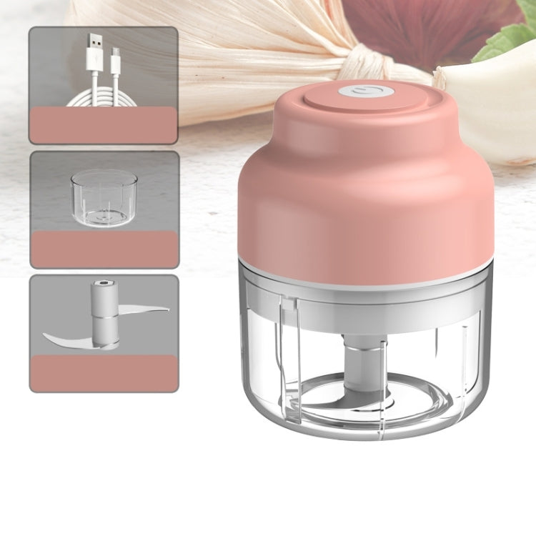 Wireless USB Charging Garlic Machine Baby Food Supplement Machine, Style:100ml Small Power(Pink) by bashfashion