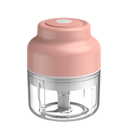 Wireless USB Charging Garlic Machine Baby Food Supplement Machine, Style:100ml Small Power(Pink) by bashfashion