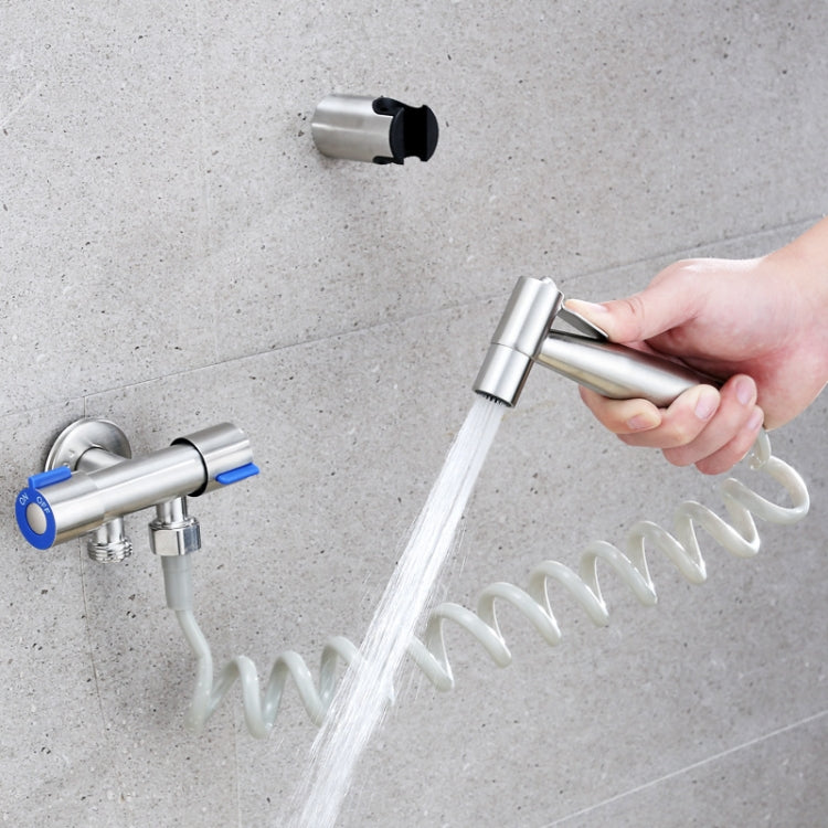 Stainless Steel One-In-Two-Out Multi-Function Three-Way Valve Faucet, Specification: Double 4-point Thread by bashfashion