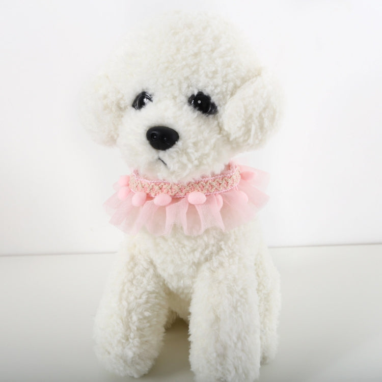 Lace Pet Adjustable Collar Cat Dog Photo Accessories, Size:S 20-25cm(Pink) by bashfashion