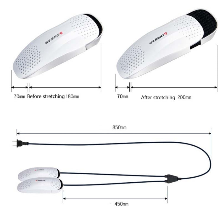 Chigo 220V Shoe Dryer Household Adult And Child Warm Shoe Dryer, CN Plug, Style:02 Models by bashfashion