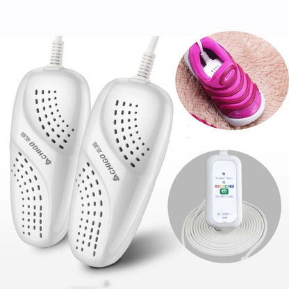Chigo 220V Shoe Dryer Household Adult And Child Warm Shoe Dryer, CN Plug, Style:Children White Timing by bashfashion