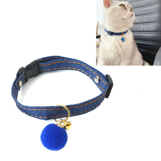 Pet Cowboy Cat Dog Collar With Bell Pet Accessories, Size:S 16-32cm, Style:Small Ball by bashfashion