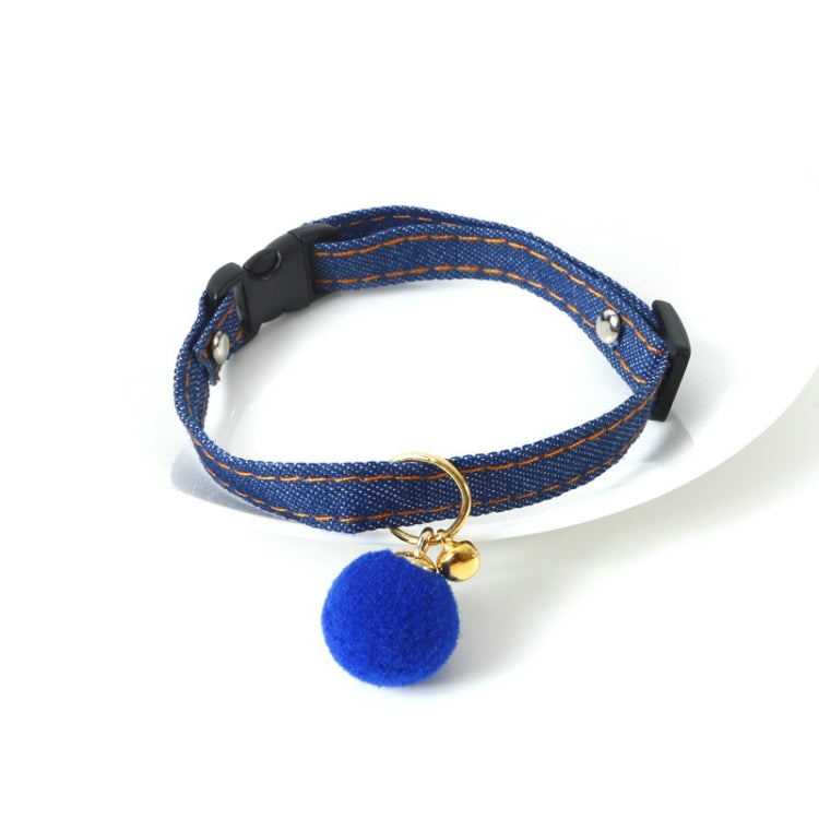 Pet Cowboy Cat Dog Collar With Bell Pet Accessories, Size:S 16-32cm, Style:Small Ball by bashfashion