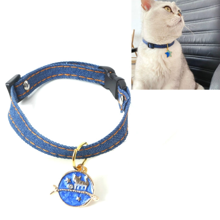 Pet Cowboy Cat Dog Collar With Bell Pet Accessories, Size:S 16-32cm, Style:Cat by bashfashion