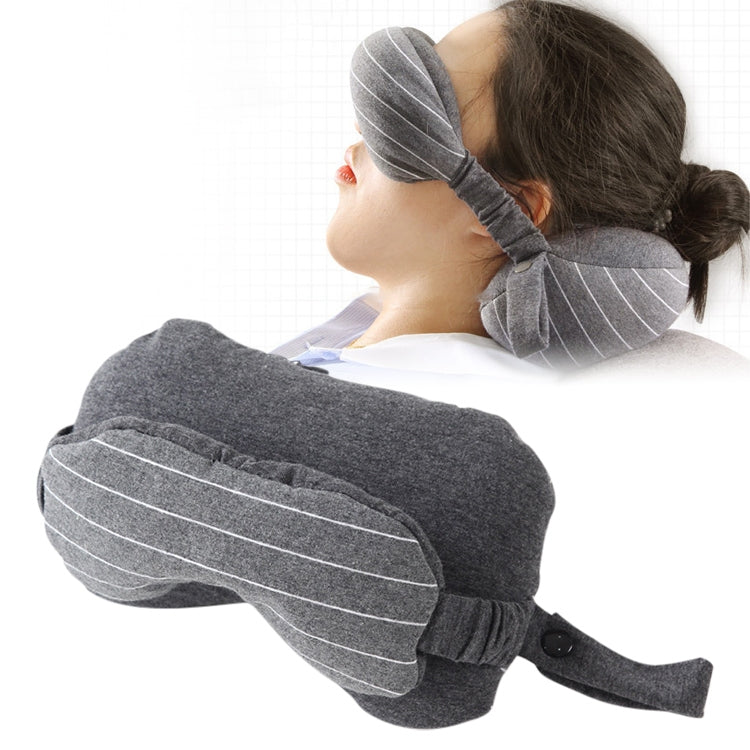 Business Travel Portable Pillow Eye Protection(Dark Grey) by bashfashion