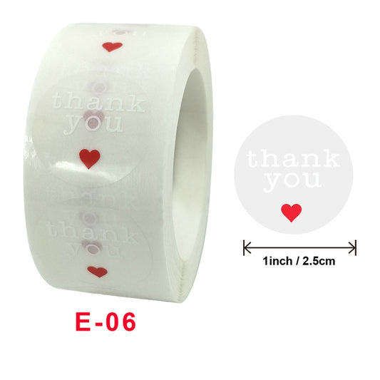 3 PCS Thank You Sticker Sealing Label Gift Packaging Decoration Sticker, Size: 2.5cm / 1inch(E-06) by bashfashion