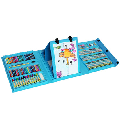 176 In 1 Painting Gift Box Art Supplies Painting Set For Children(Blue) by HUIJIE