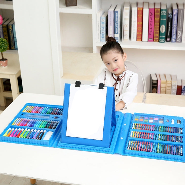 176 In 1 Painting Gift Box Art Supplies Painting Set For Children(Blue) by HUIJIE