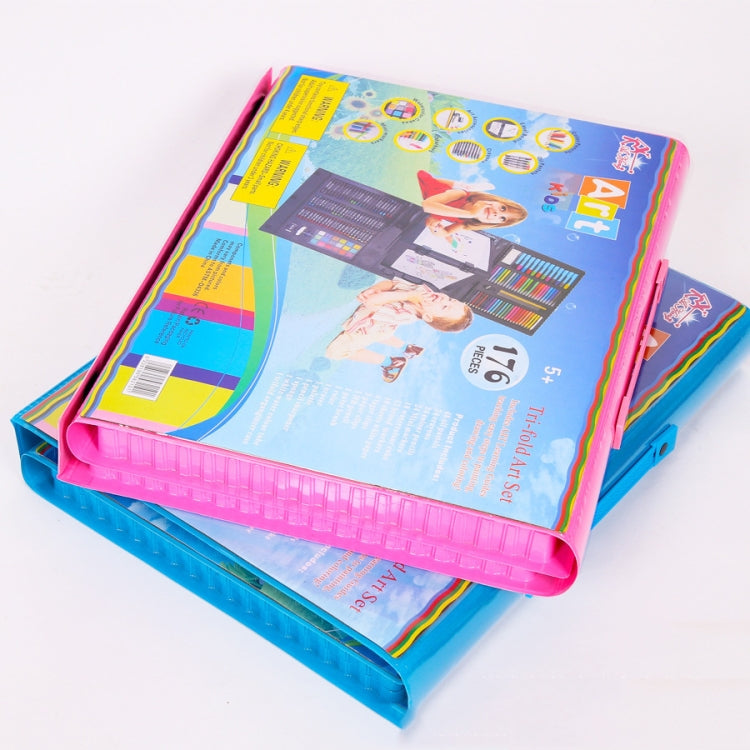 176 In 1 Painting Gift Box Art Supplies Painting Set For Children(Red) by HUIJIE