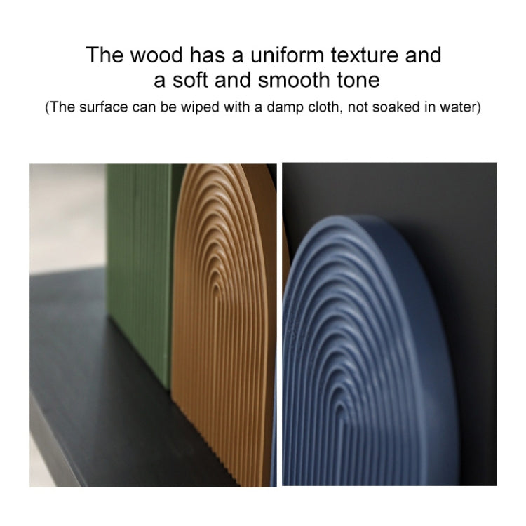 Water Ripple Cutting Board Afternoon Tea Snack Plate Photo Props Large (Warm Brown) by bashfashion