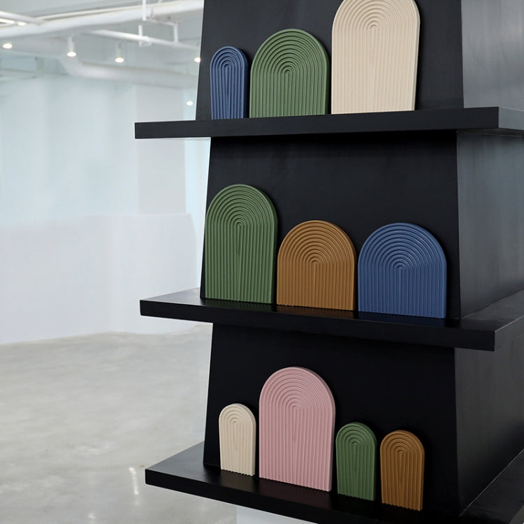 Water Ripple Cutting Board Afternoon Tea Snack Plate Photo Props Medium (Green Lotus Color) by bashfashion