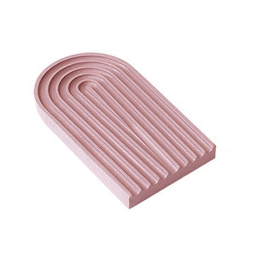 Water Ripple Cutting Board Afternoon Tea Snack Plate Photo Props Small (Dirty Pink) by bashfashion