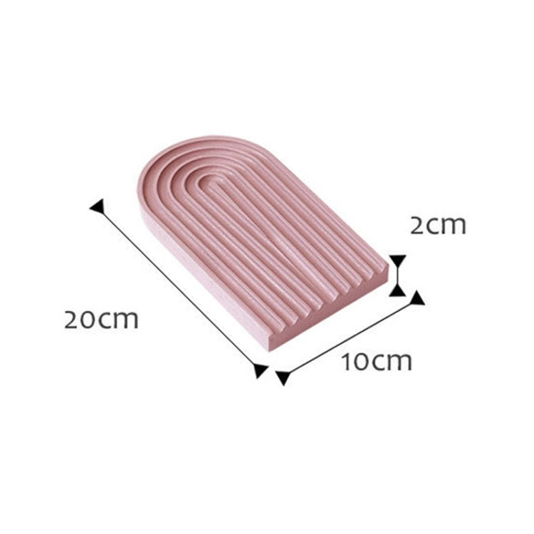 Water Ripple Cutting Board Afternoon Tea Snack Plate Photo Props Small (Dirty Pink) by bashfashion