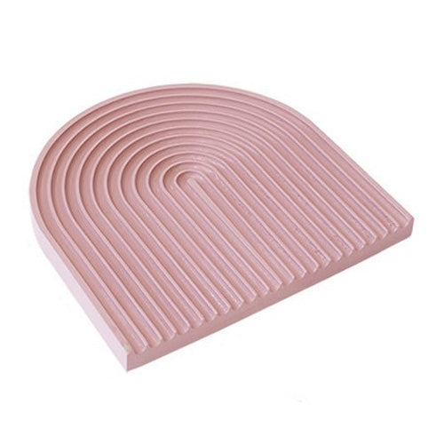Water Ripple Cutting Board Afternoon Tea Snack Plate Photo Props Medium (Dirty Pink) by bashfashion