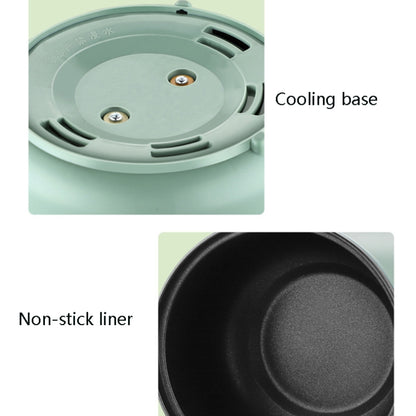 Multi-Function Electric-Cooker Mini Dormitory Student Cooking Rice Stir Frying Non-Stick Pot, 110V US Plug, Colour: Green Smart with Steam Grid(1.7L) by bashfashion
