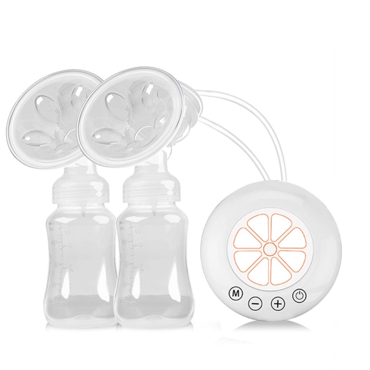 Large Suction Smart Electric Bilateral Breast Pump 12-Speed Silent Breast Pump(White) by bashfashion