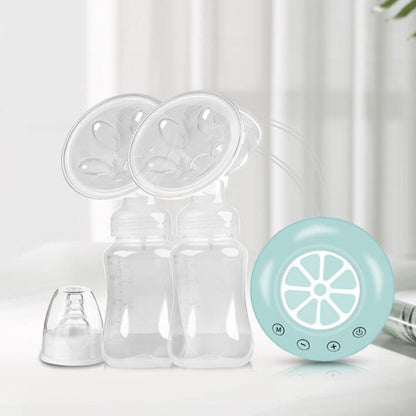 Large Suction Smart Electric Bilateral Breast Pump 12-Speed Silent Breast Pump(Yellow) by bashfashion