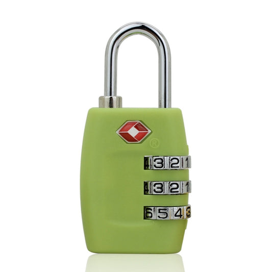 Customs Luggage Lock Overseas Travel Luggage Zipper Lock Plastic TSA Code Lock(Green) by bashfashion