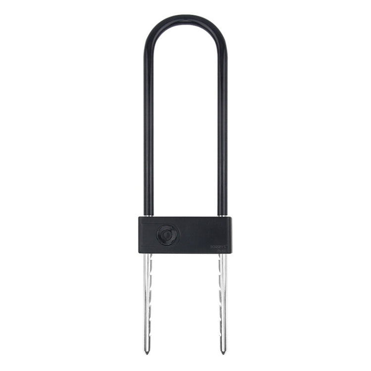 Smart Bluetooth Fingerprint U-Shaped Glass Door Lock Anti-Shear Anti-Theft Lock Extended Outdoor Waterproof U-Shaped Lock, Specification: U2 (Key Password + APP + Key) by bashfashion