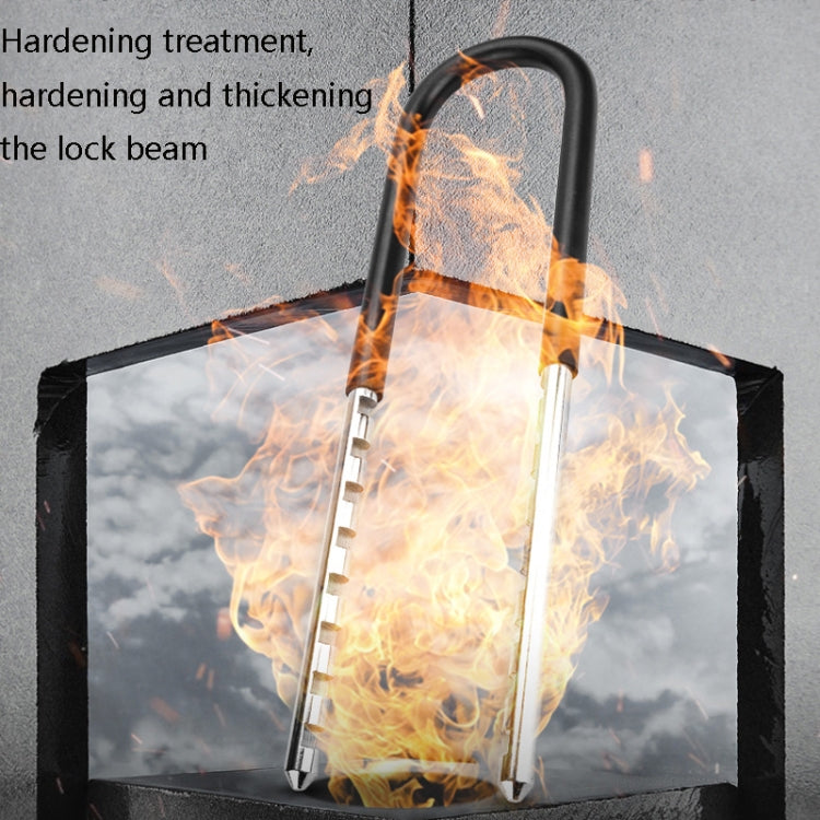 Smart Bluetooth Fingerprint U-Shaped Glass Door Lock Anti-Shear Anti-Theft Lock Extended Outdoor Waterproof U-Shaped Lock, Specification: U2 (Key Password + APP + Key) by bashfashion