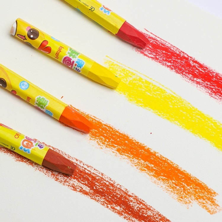 Barrel Oil Pastel Colors Children Drawing Pen Set Washable Crayons 18 Colors by bashfashion