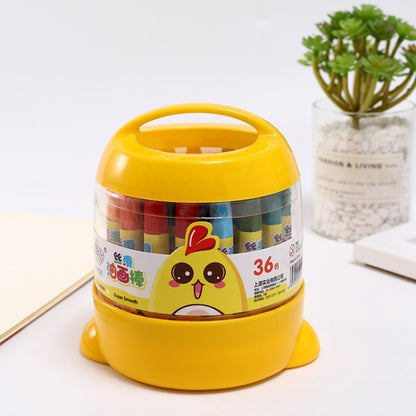 Barrel Oil Pastel Colors Children Drawing Set Washable Crayons 36 Colors by bashfashion