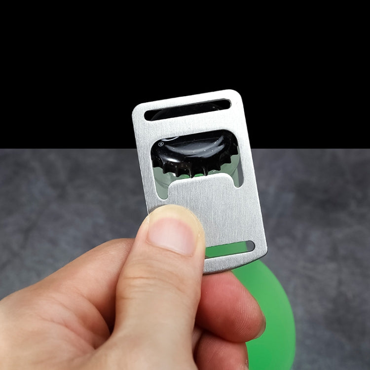 20 PCS Ribbon Bottle Opener Stainless Steel Card Bottle Opener Outdoor Backpack Webbing Buckle Lanyard Bottle Opener by bashfashion