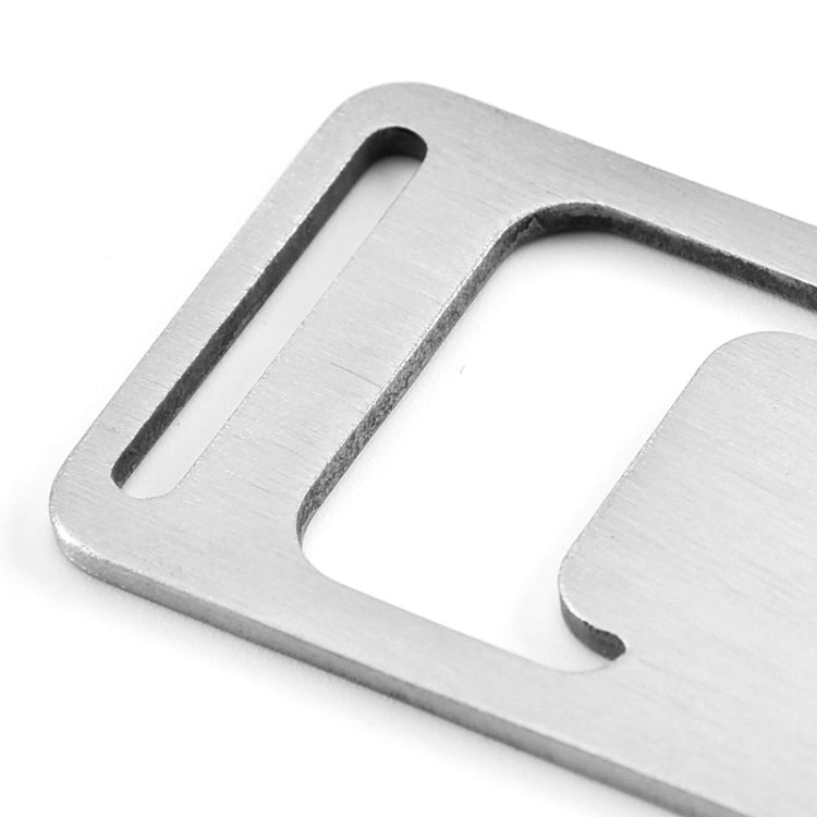 20 PCS Ribbon Bottle Opener Stainless Steel Card Bottle Opener Outdoor Backpack Webbing Buckle Lanyard Bottle Opener by bashfashion