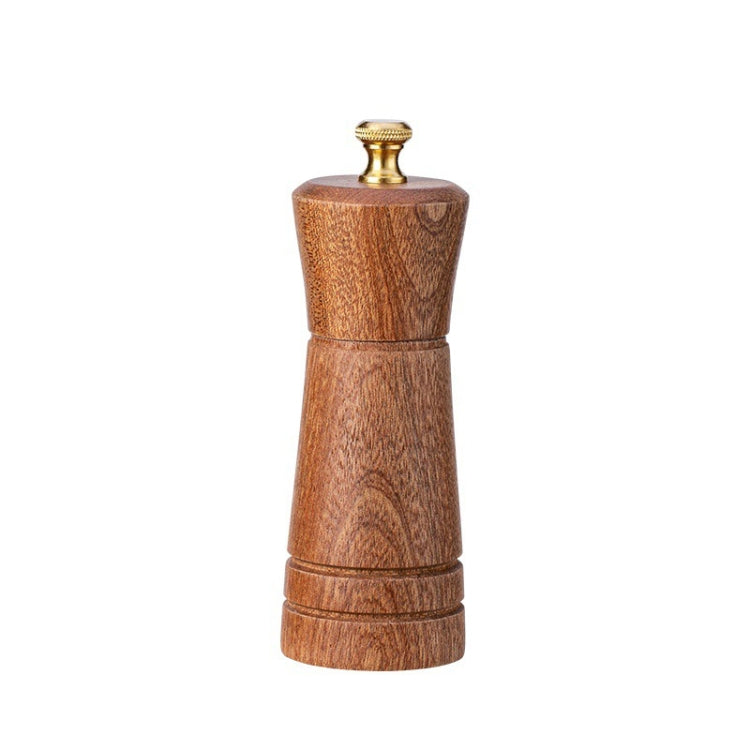Wood Pepper Grinder Kitchen Household Manual Solid Pepper Powder Black Pepper Mill Grinder Bottle Seasoning Jar, Specification: 5 inch by bashfashion