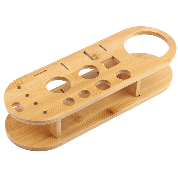 18 in 1 Stainless Steel Cocktail Shaker Set, Oval Bamboo Base, Bar Tool Set, Specification: 550ml by bashfashion