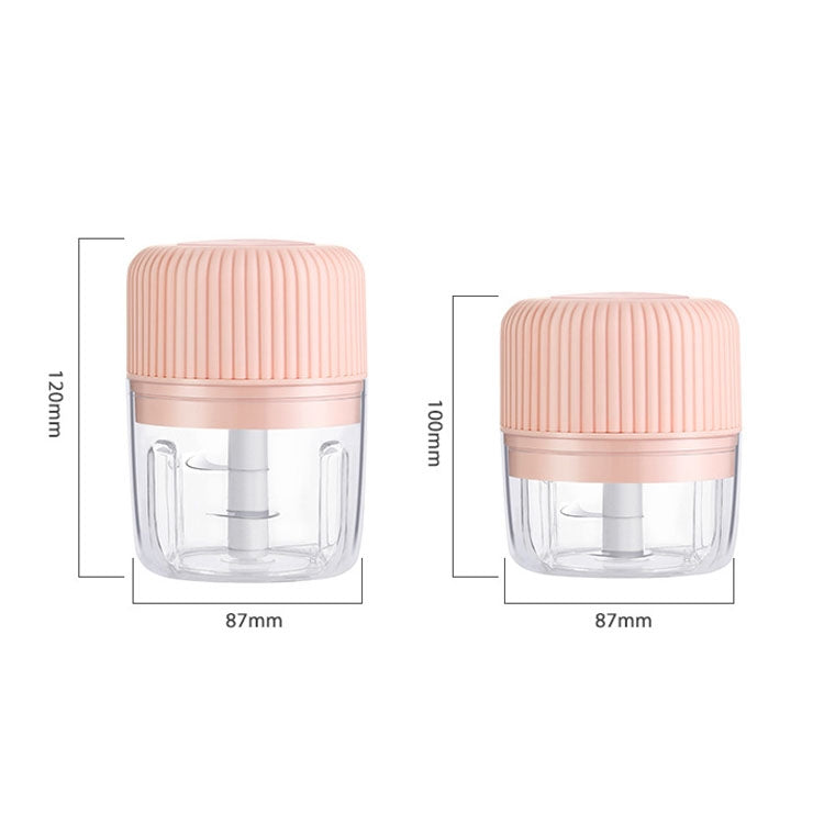 Household Vegetable Cutting Electric USB Garlic Masher Baby Mini Cooking Machine Baby Food Supplement Machine, Style:100ml(Pink) by bashfashion