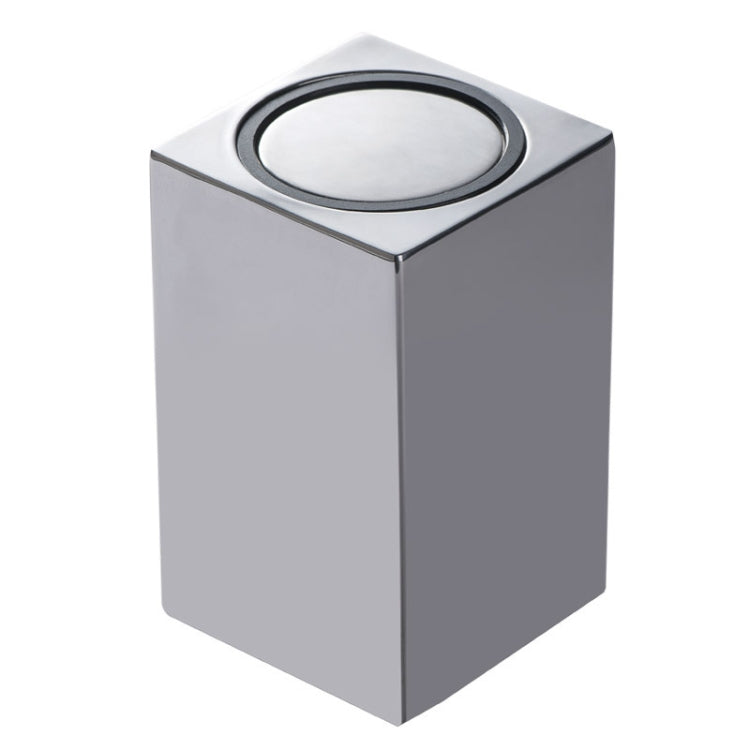 Push-Type Stainless Steel Toothpick Holder Portable Automatic Pop-Up Toothpick Storage Box(Square) by bashfashion