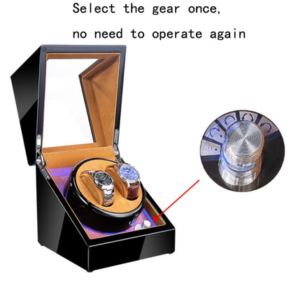 Watch Shaker Automatic Mechanical Watch Rotating Motor Winding Box, US / EU / UK Plug(Ebony Camel Flannel) by bashfashion