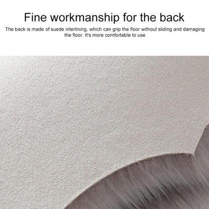 Diameter 90CM Home Furnishing Imitation Wool Carpet Bedroom Living Room Floor Mat Bay Window Cushion Office Chair Cushion Sofa Cushion(Light Blue) by bashfashion