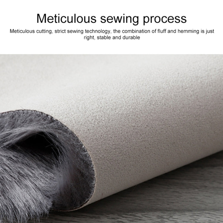 Diameter 90CM Home Furnishing Imitation Wool Carpet Bedroom Living Room Floor Mat Bay Window Cushion Office Chair Cushion Sofa Cushion(Light Blue) by bashfashion