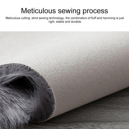 Diameter 90CM Home Furnishing Imitation Wool Carpet Bedroom Living Room Floor Mat Bay Window Cushion Office Chair Cushion Sofa Cushion(Light Blue) by bashfashion