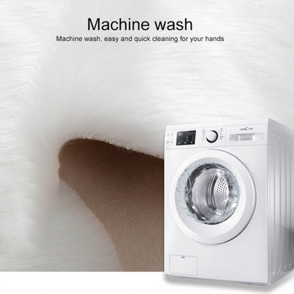 Diameter 90CM Home Furnishing Imitation Wool Carpet Bedroom Living Room Floor Mat Bay Window Cushion Office Chair Cushion Sofa Cushion(Light Blue) by bashfashion